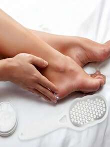 3/2/1pc Professional Stainless Steel Painless Foot Exfoliator With Handle And Splash Guard, Suitable For Home And Spa Foot Care, Ideal For Dry Cracked Heels, Unisex Summer Foot Care Tool, Easy To Use And Efficient, Splash-Proof Design, Ergonomic Curved Handle For Comfortable Grip, Stainless Steel Coarse And Fine Gritty Surface - Foot Callus Removal Tool, Suitable For Home SPA Foot Care - Multicolor 2 - View 5