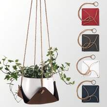 PU Leather Plant Hanger, Pack Of 1, Indoor Outdoor Home Decor Hanging Planter Holder, No Flower Pot & Plant Included - Plant Hanger - View 5