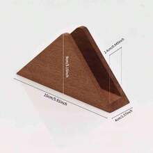 Tissue Holder, Modern Minimalist Premium Wooden Tissue Rack, Lacquered Triangular Pull-Out Tissue Storage Rack, Suitable For Restaurant, Living Room, Tabletop Vertical Tissue Holder, Desktop Decor And Multiple Scenarios, High-End Hotel, Western Restaurant Tabletop Tissue Dispenser - Multicolor - View 8