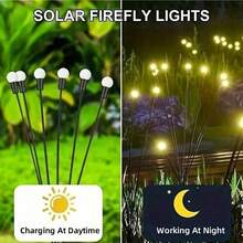 1pc 6LED/8LED/10LED Solar Operated Firefly Stake Light, Outdoor Waterproof Garden Pathway Lights For Yard, Patio, Camping, Holiday, Wedding & Party Decor - Firefly Ground Light - View 8