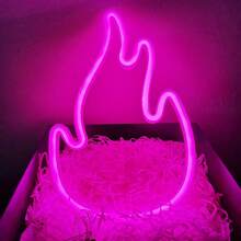 1PC, LED Flame/Fire Light, Christmas, Halloween Decoration Light, Home, Bedroom, Room Wall Decor, Party, Holiday Atmosphere Light, Battery + USB Powered - Flame - View 12