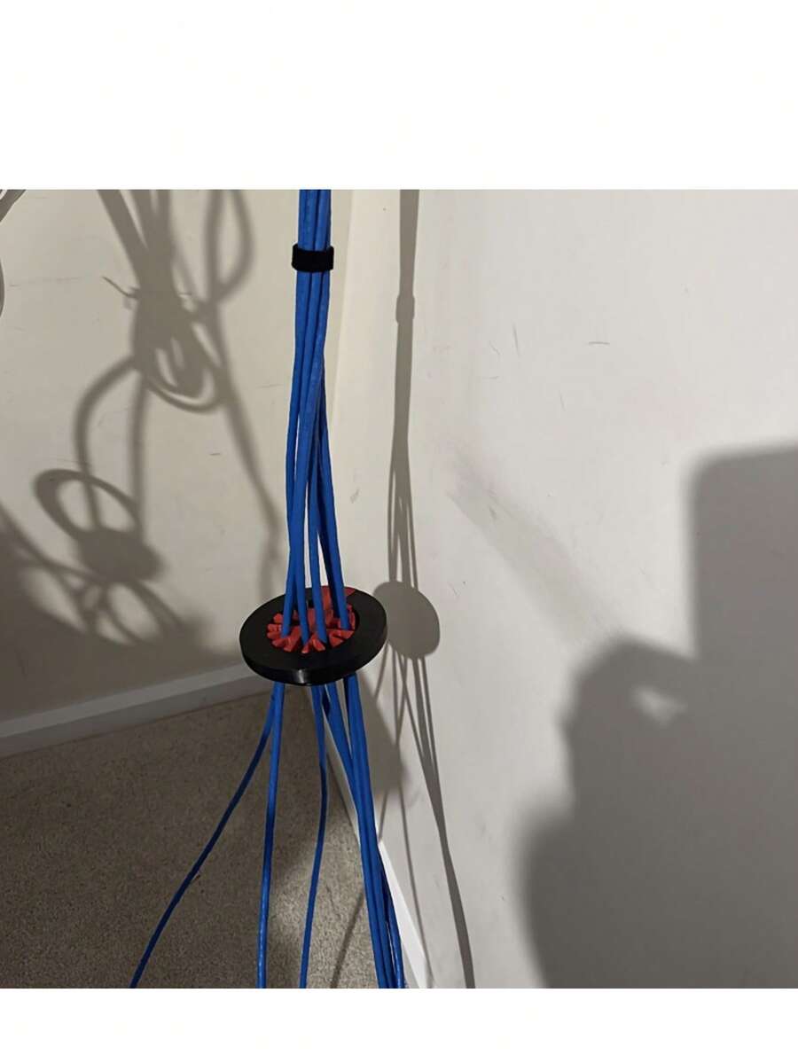 1pc Network Cable Organizer, Cable Comb, Computer Data Cable Storage Box, Cable Management Tool, Say Goodbye To Cable Spider Webs - Cable Tie - View 1