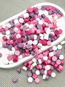 100pcs Light-Colored Heart-Shaped Sealing Wax Beads, Sealing Wax Beads For DIY Decoration Of Envelopes, Wedding Invitations, Cards, Postcards, Gift Packaging, Crafts, Scrapbooking - Multicolor - View 6