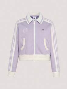 Adidas Originals Jaket Track Top Wanita W CC Rajut Tanpa Tudung KY2151 - Mauve Purple - View 1