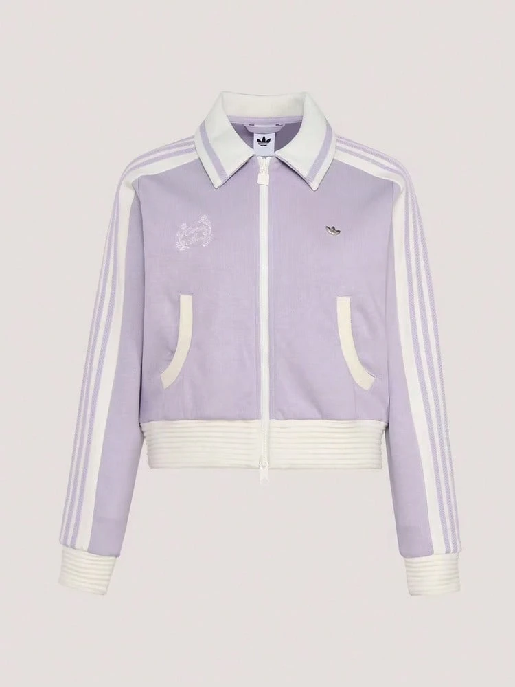 Adidas Originals Jaket Track Top Wanita W CC Rajut Tanpa Tudung KY2151 - Mauve Purple - View 1