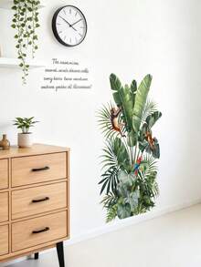 Cartoon Animal Green Plant Monkey Wall Sticker Decal For Bedroom Living Room Kids Room Home Decor Self-Adhesive Wall Sticker - Multicolor - View 2