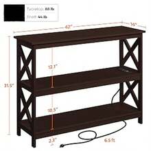 Sofa & Console Tables - Brown - View 5