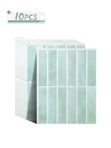 4/10/20pcs 11.43in X 9in Peel And Stick 3D Wall Tiles, Suitable For Kitchen, Bathroom, Wall - Green Pomelo Brick - View 14