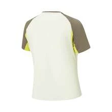 LI-NING Short Sleeve T-Shirts Women's Short Sleeve T-Shirts ATSW184 Legit Official Store - White Jade Green/Glazed Yellow/Brown Rock Brown - View 3