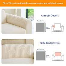 SANMOSPIN 1pc Solid Color Plush Sofa Cushion, All-Season Machine Washable Pet-Friendly Sofa Cover, Suitable For Armchair, 2-Seater, 3-Seater, 4-Seater Sofa, Bedroom, Office, Home Decor - Beige - View 11