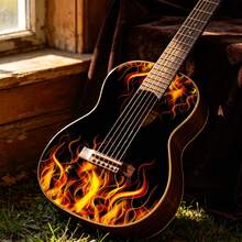1pc DIY Cuttable Guitar Ukulele Sticker, Waterproof, Scratch-Resistant, Wear-Resistant, No Residue, Aesthetic Instrument Body Film, Guitar Ukulele Musical Instrument Modification Decoration Sticker - Multicolor - View 7