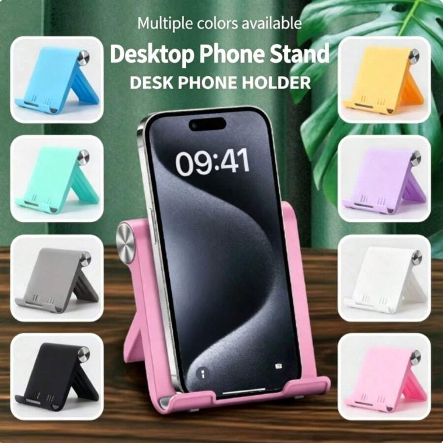 1pc Foldable Adjustable Desk Phone Holder, Portable Non‑Slip Cell Phone ...
