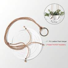 PU Leather Plant Hanger, Pack Of 1, Indoor Outdoor Home Decor Hanging Planter Holder, No Flower Pot & Plant Included - Plant Hanger - View 10