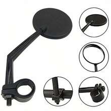 3pcs Universal Bicycle Rearview Mirrors, 360° Rotatable Wide-Angle Convex Handlebar Mirrors With Black Bell, Shock-Absorbing Lens, Suitable For Mountain Bikes And Electric Scooters, Handlebar Accessories Quick Installation - Multicolor - View 5