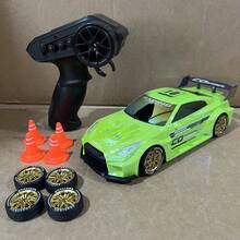 2.4GHz Remote Control Drift Race Car, Wireless High-Speed Motion Drift Car With LED Headlights And Chassis Lights, Realistic Racing Car Model Shock-Resistant Toy Car, Suitable As Birthday And Holiday Gift For Boys - Multicolor - View 18