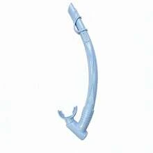 Swimming Snorkel With Soft Mouthpiece, Lightweight Snorkel Suitable For Snorkeling, Beach Diving - Sky Blue - View 2