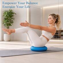 Non Slip Inflatable Balance Cushion Massage Dots Balance Disc Yoga Training Equipment For Adults Dogs Fitness - Blue - View 3