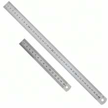 4件組金屬尺套裝,4種尺寸不鏽鋼尺 15cm(6in) 20cm(8in) 30cm(12in) 40cm(16in) 雙刻度公制與英制,測量工具金屬鋼尺,適用於教學、辦公、繪圖、工程 (One Size=15cm, One Size 1=20cm, One Size 2=30cm, One Size 3=40cm, One Size 4=15cm+30cm, One Size 5=15cm+40cm) - A - 查看 10