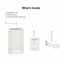 Aromatherapy Diffuser, Essential Oil Diffuser, Air Humidifier, Ultrasonic Mini Desktop Humidifier With Cool Mist, 7-Color Light Night Light, Suitable For Home, Room, Office - Multicolor - View 8