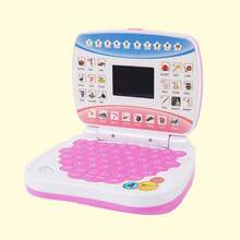 1pc Early Learning Educational Tablet For Kids, Simulated Laptop With Screen, Educational Computer And Musical Storytelling Device, Interactive Educational Mini Laptop - Pink - View 7