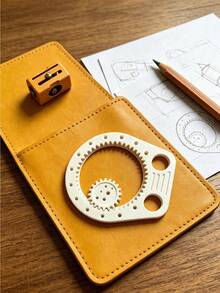 3pcs Twistable Gear Drawing Tool Set With Twistable Mechanism & Multi-Functional Gear System - Instant Patterns Suitable For Adult Coloring Books, Journals, Scrapbooking, Technical Drawings, DIY Art Supplies - Multicolor - View 4