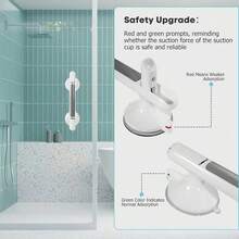 Elderly Home Safety Grab Bar, No Drilling, Non-Slip Suction Cup Design, Reusable, Suitable For Tile, Glass And Hard Plastic Surfaces, Suitable For Bathroom, Toilet, Living Room, Kitchen - Multicolor - View 5