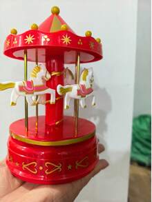 1 buah Kotak Musik Komedi Putar, Penggerak Mekanik, Tidak Membutuhkan Baterai, Berbentuk Kue, Hadiah, Hari Valentine, Hadiah Natal, Ornamen Dekoratif - A - View 15