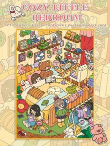 One Set Of 3D Scene‑Building Stickers, Kid‑Drawing Style Happy Childhood Memories Series, Decompression Children's Journal Stickers - 20.0 Cute Small Bedroom - View 7