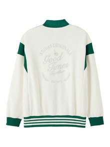 Adidas Men's Sports Jacket TRACK TOP Colorblock Knit Collar Sports Jacket KW5665 - Hanyu White - View 7