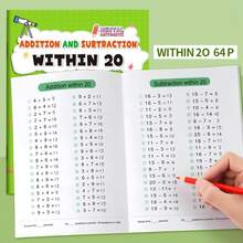 1PC 100/50/20/10 Addition And Subtraction,64 Page Enlightenment Training, Preschool Learning Materials - Multicolor - View 11