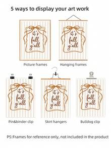 1pc Frameless Minimalist Fall Wall Art Dorm Gift - Multi-color - View 8