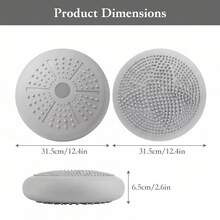 Massage Textured Balance Wobble Pad Inflatable Stability Trainer For Core Workout Posture Correction Home Gym Exercise - Grey - View 2