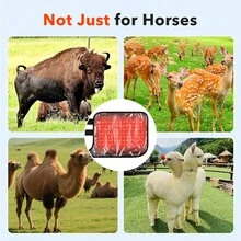Hailicare Alas Pemanas Hewan Peliharaan Nirkabel 105 LED Lampu Merah 3 Tingkat Suhu Cakupan Luas untuk Anjing dan Kuda, Cocok untuk Penghangat Kaki di Musim Dingin, Hadiah Natal untuk Hewan Peliharaan - Hitam - View 7