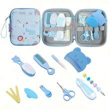 16pcs Healthcare Kit With Case-Comprehensive Grooming Set: Nail Clipper Comb Brush& More, Perfect Shower Holiday Gifts, Daily Personal Care - Multicolor - View 1