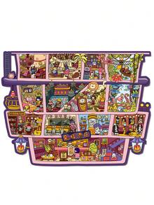 One Set Of 3D Scene‑Building Stickers, Mystery‑Themed Monster Hotel Special Series, Decompression Children's Journal Stickers - 29.0 Monster Hotel - View 7