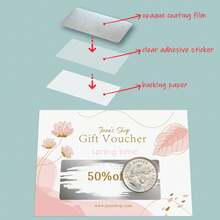 200PCS Scratch Off Stickers, Self-Adhesive Metallic Scratch-Off Labels For DIY Cards, Prize Cards, Reward Cards, Party Games, Birthday, Wedding, Classroom Rewards, Coupons And DIY Crafts 10/50/100/500PCS - Multicolor - View 3
