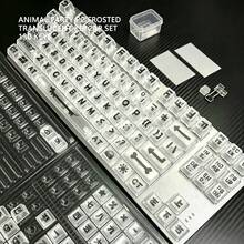 Animal Party Theme Cute DIY Keycaps Original Height PC Translucent Frosted Compatible With Mechanical Keyboards - View 10