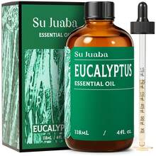 SU JUABA Eucalyptus Essential Oil For Diffuser, Shower & Skin Care | Essential Oils For Home Humidifier Aromatherapy, Hair Care, DIY Blends, Cleaning And Air Refreshing -118mL/ 4 FI.Oz - Eucalyptus - View 7