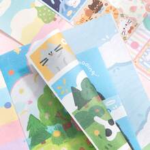 JotBox Twilight Hour Fluffy Moment Conjunto de Pegatinas de Planificador Artístico Vintage de Dibujos Animados Lindos para Decoración de Diarios - Momentos peludos - Ver 7