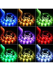 USB Powered RGB-LED Light Strip With 24-Key Remote Control, Multi-Mode Adjustable Brightness Flexible Light Bar, Suitable For Christmas Tree, Bedroom, Gaming Room, Holiday Party Atmosphere Decoration - One Size Fits All - View 7