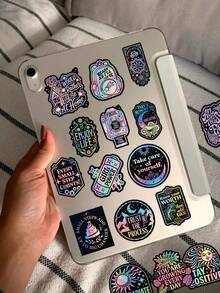 100pcs Positive Affirmation Stickers-Self-Care Decals-Perfect For Skateboards, Guitars, Water Bottles, Journals, Suitcases, Phone Cases, And Parties-DIY Gifts - Multicolor - View 3