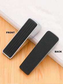 1pc Polished Metal Door Stopper, Shock Absorbing Door Wedge, Soundproof Windproof, Metal Frame With Rubber Anti-Slip Pad, No Drilling Required, Best Gift - A - View 11