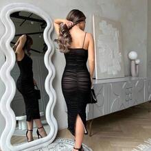 Women Short Dresses - Black - View 3