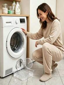 New Transparent Washing Machine Drain Tray, Effectively Prevents Laundry Room Floor Overflow, Laundry Room Floor Protection Tray, Laundry Area Cleaning And Storage Accessory - Multiple Styles - View 5