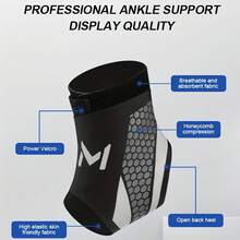 Set Of 2 Ankle Support Straps, Breathable Achilles Tendon Straps, Suitable For Running, Cycling, And Various Sports,Sports Protective Gear, Compression Sleeves, A Must-Have For Fitness Enthusiasts - Multicolor - View 7