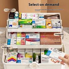 1pc Multi-Layer Portable Divided Pill Box, First Aid Kit, Home Medicine Box, Sealed Pill Box, Travel Pill Box, Moisture-Proof Small Pill Box, Portable Daily Pill Box, Vitamin Pill Box, Travel Pill Box - White - View 4