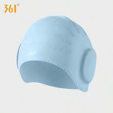 361degree 1pc 361° Ear Protection Waterproof Textured Silicone Swim Cap, High Elasticity Anti-Slip Full Coverage Long Hair Swimming Cap, Unisex Adult Comfortable Bath Cap, Suitable For Pool Swimming, Beach Surfing And Water Sports - Multicolor - View 16
