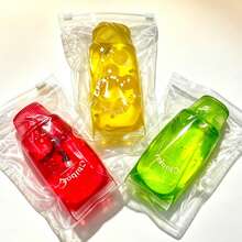 1pc Transparent Jam Toothpaste Squeeze Toy Set, Transparent Bottle With Fruit Pendant, Colorful Gel Sensory Stress Ball, Relieve Stress And Anxiety, Suitable For Desk Decoration And Party Favors, Soft Squishy Toy, Birthday Gift For Children, Teens And Adults - Multicolor - View 4
