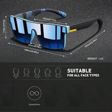 WSZ 2PCS Latest Fashion Vintage Square Sports Glasses Flat Frame Street For Unisex Eyewear For Choice For Outdoor Vacation And Daily Clothing Matching - 2PCSF766 - View 12