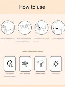 1/2 Pairs Of Triangular Silicone Invisible Lifting Bra Pads, With Anti-Slip Self-Adhesive Upper Support Lining And Seamless Seamless Design. Perfect For Wearing With Summer Dresses, Swimsuits And Beach Vacations. - Multicolor - View 6